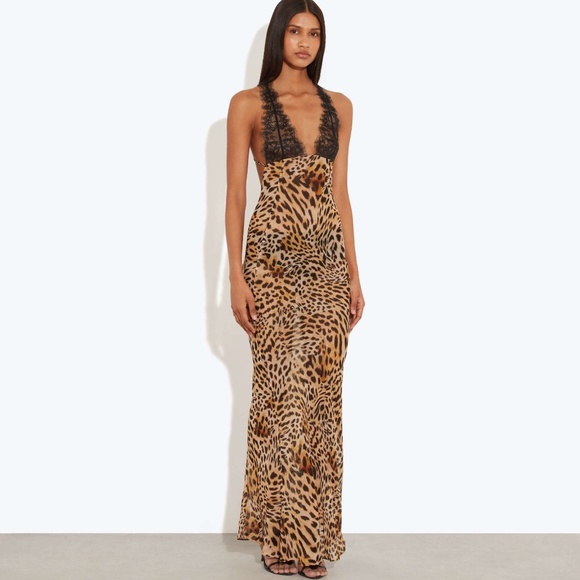 Rat & Boa Akima Leopard Slip Dress - Picture 3 of 5